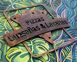 Aviso Acrilico Pizzas - Signa Postal